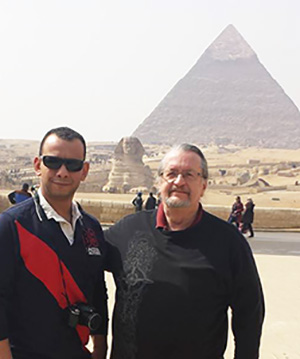 With Moheb at The Pyramids